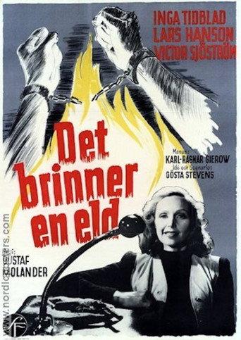 There's a Fire Burning (1943) poster