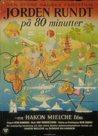 Jorden rundt på 80 minutter (1955) poster