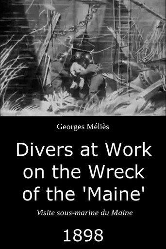 Divers at Work on the Wreck of the "Maine" (1898) poster