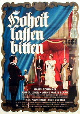 Hoheit lassen bitten (1954) poster