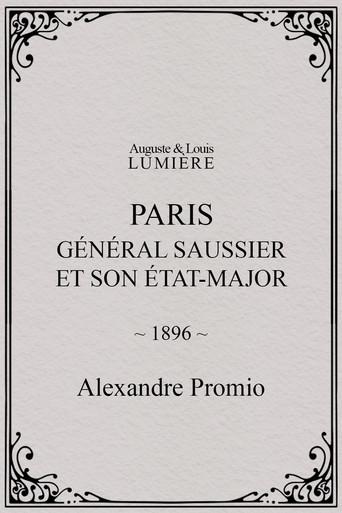 Paris : général Saussier et son état-major (1896) poster