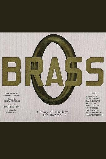Brass (1923) poster