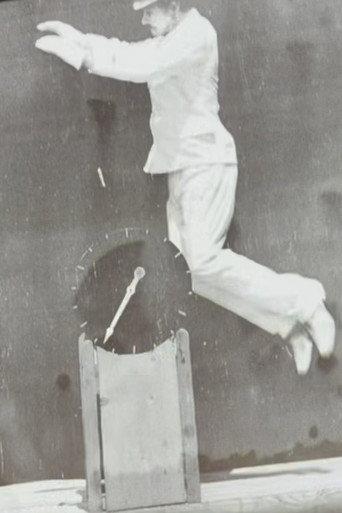 Saut en hauteur à pieds joints, homme habillé (1892) poster