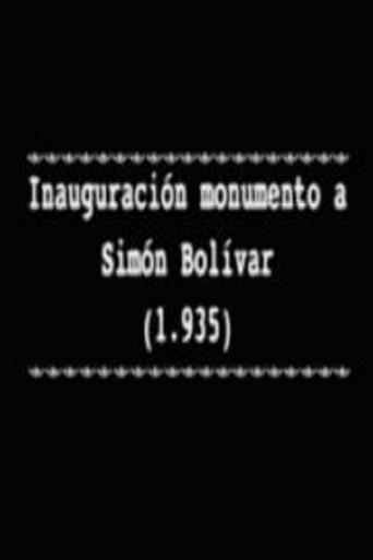 Inauguración monumento a Simón Bolívar (1935) poster