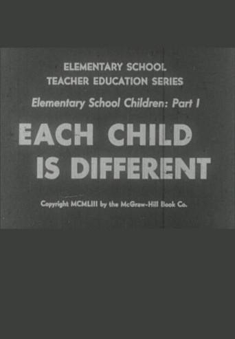 Each Child is Different (1954) poster
