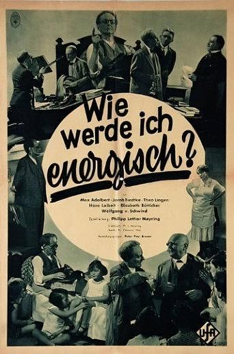 Wie werde ich energisch? (1933) poster