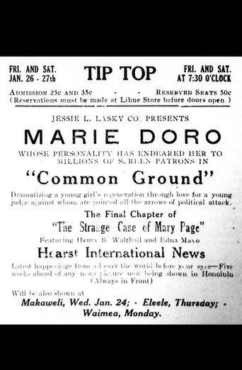 Common Ground (1916) poster
