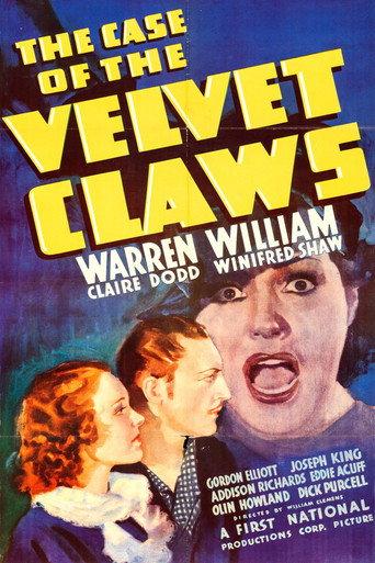 The Case of the Velvet Claws (1936) poster