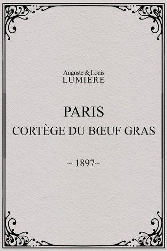 Paris, cortège du bœuf gras (char du prince du carnaval) (1897) poster