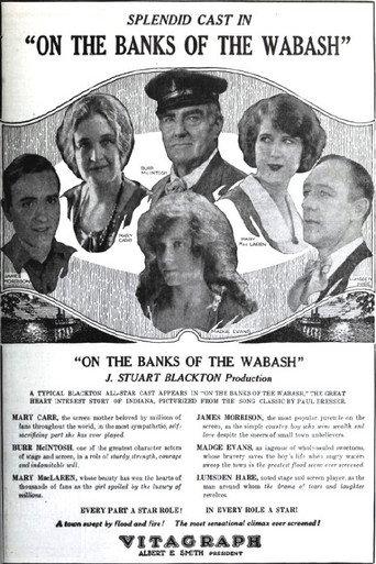 On the Banks of the Wabash (1923) poster