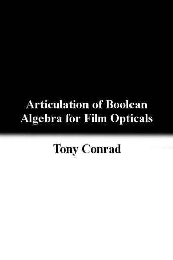 Articulation of Boolean Algebra for Film Opticals (1975) poster
