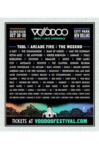 Arcade Fire 2016-10-31 Voodoo Music + Arts Experience, New Orleans (2016) poster