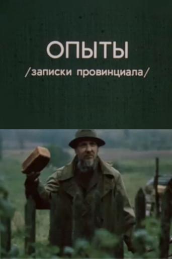 Experiments. Notes of a Provincial (1986) poster