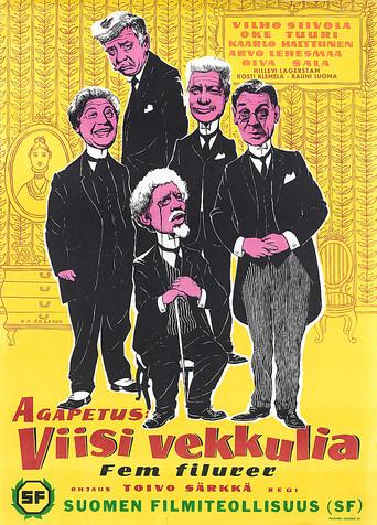 Viisi vekkulia (1956) poster