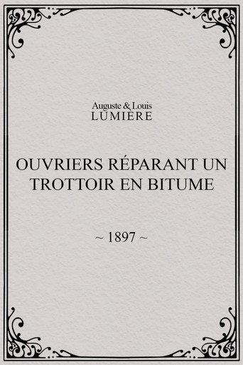 Workers Repairing a Sidewalk with Bitumen (1898) poster