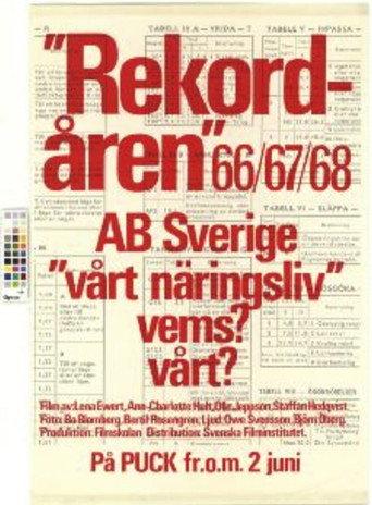 Rekordåren 66/67/68 (1969) poster