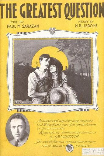 The Greatest Question (1919) poster