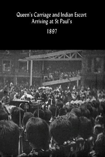Queen's Carriage and Indian Escort Arriving at St. Paul's (1897) poster