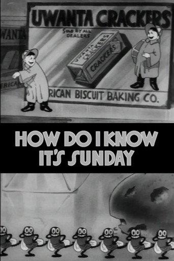 How Do I Know It's Sunday (1934) poster