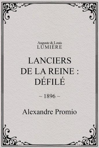 The Queen's Lancers, Parade (1896) poster