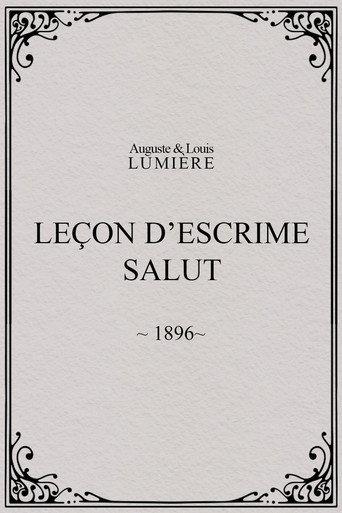 Leçon d’escrime : salut (1896) poster