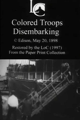 Colored Troops Disembarking (1898) poster