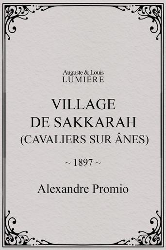Village de Sakkarah (cavaliers sur ânes) (1897) poster