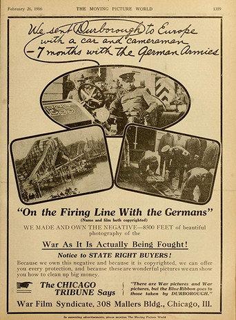On the Firing Line with the Germans (1915) poster