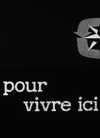 Pour vivre ici (1963) poster