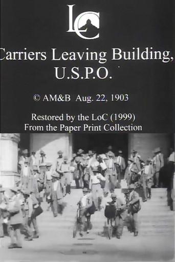Carriers Leaving Building, U.S.P.O. (1903) poster