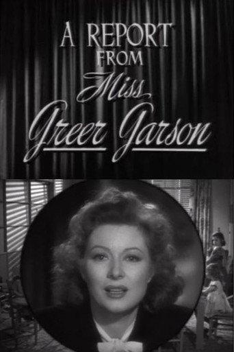 A Report from Miss Greer Garson (1944) poster