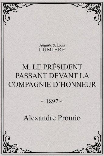M. le président passant devant la compagnie d’honneur (1897) poster
