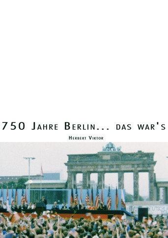 750 Jahre Berlin... das war's (1988) poster