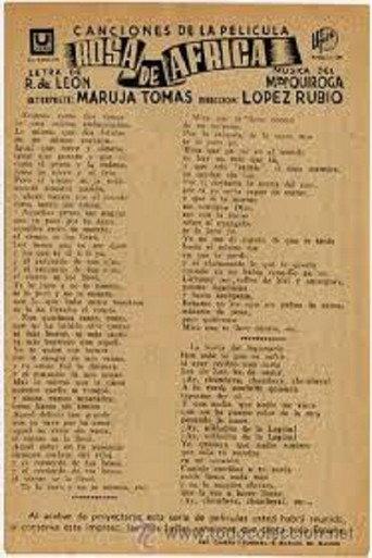 Rosa de África (1941) poster