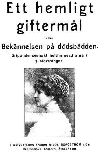 A Secret Marriage or The Deathbed Confession (1912) poster