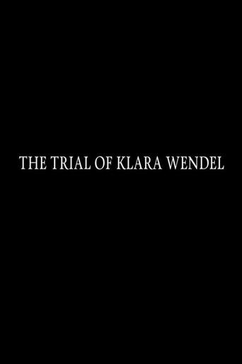 The Trial of Klara Wendel (2018) poster