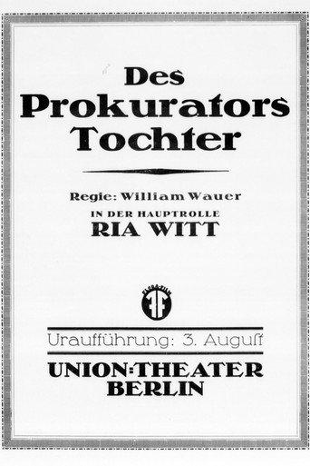 Des Prokurators Tochter (1917) poster