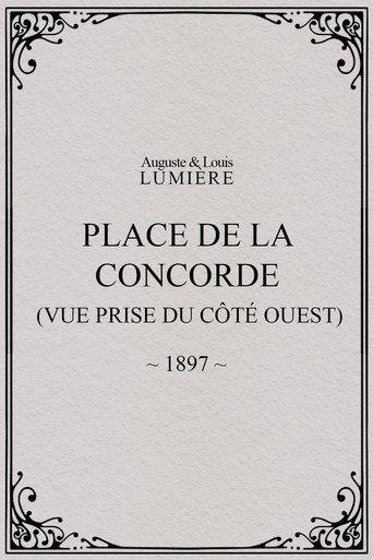 Place de la Concorde (vue prise du côté ouest) (1897) poster