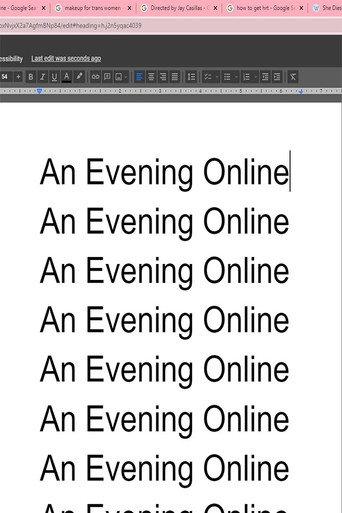 An Evening Online () poster