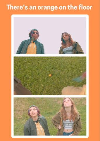 There's an orange on the ground () poster