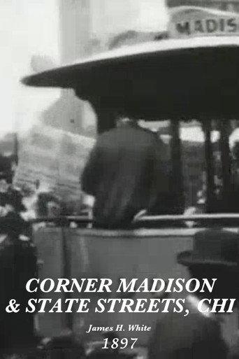 Corner Madison and State Streets, Chicago (1897) poster