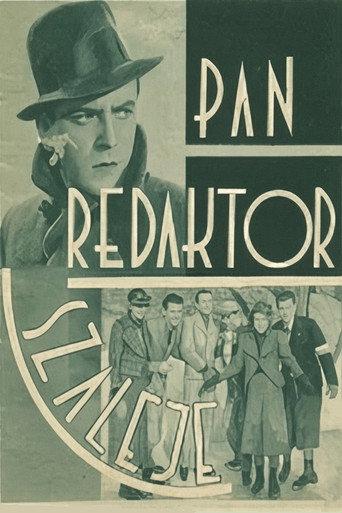 Pan redaktor szaleje (1937) poster