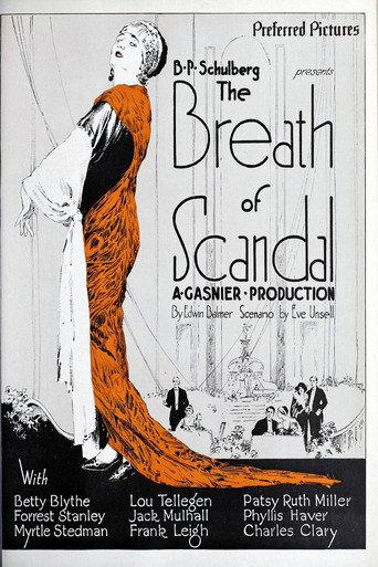 The Breath of Scandal (1924) poster