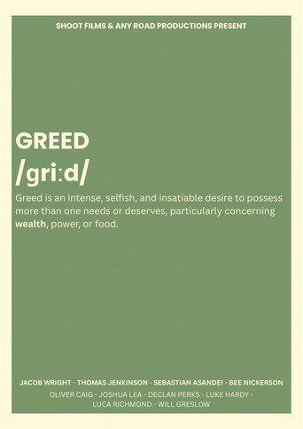 GREED (2026) poster