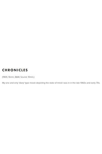Chronicles (1969) poster