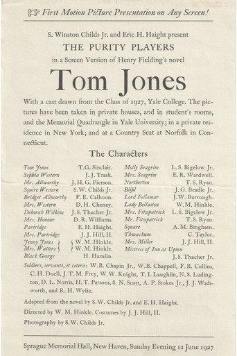 Tom Jones (1927) poster