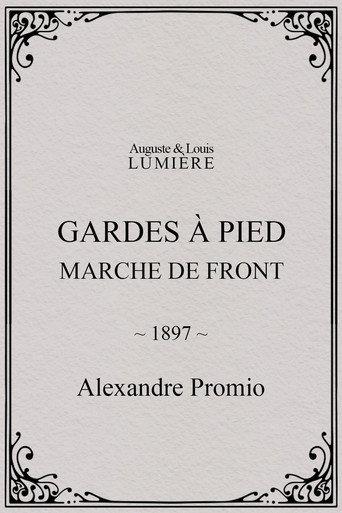 Gardes à pied : marche de front (1897) poster