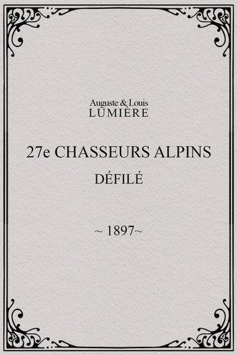 27ème chasseurs alpins : défilé (1897) poster