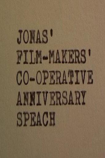 Jonas' Independence Speech at the Anniversary of the Filmmaker's Cooperative (2006) poster