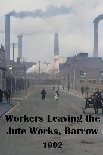 Workers Leaving the Jute Works, Barrow (1902) poster